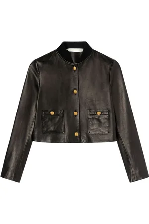 Palm Angels Cropped-Jacke aus Leder