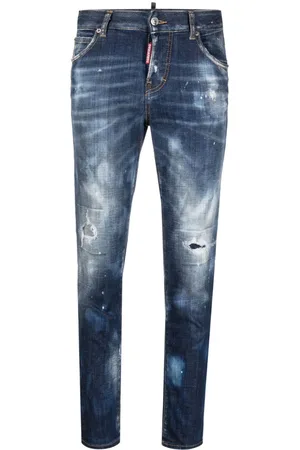 Dsquared2 Cropped-Jeans in Distressed-Optik