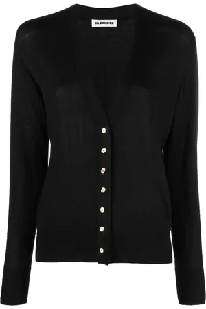 Jil Sander Fein gestrickter Cardigan