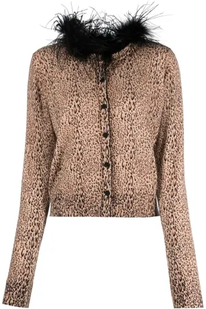 Twin-Set Cardigan mit Leoparden-Print