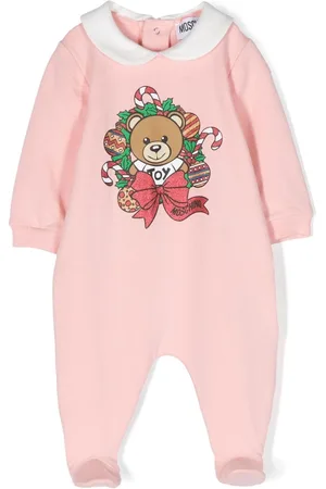 Moschino Strampler mit Teddy-Print