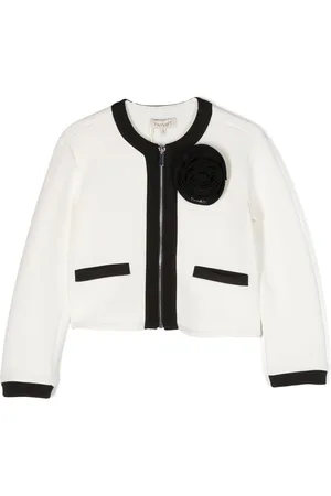 Twin-Set Jacke mit Blumenapplikation