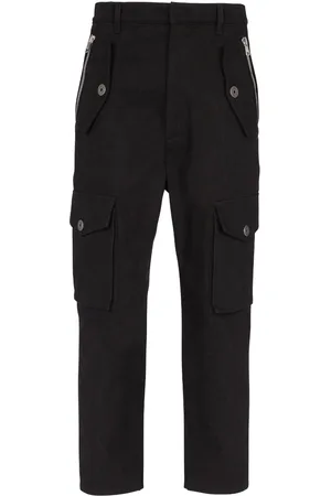 Balmain Cropped-Hose mit aufgesetzten Taschen