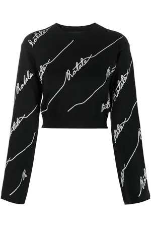 ROTATE Cropped-Pullover mit Logo