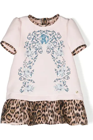 Roberto Cavalli T-Shirtkleid mit Leoparden-Print
