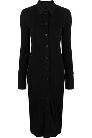 Helmut Lang Hemdkleid mit Knöpfen