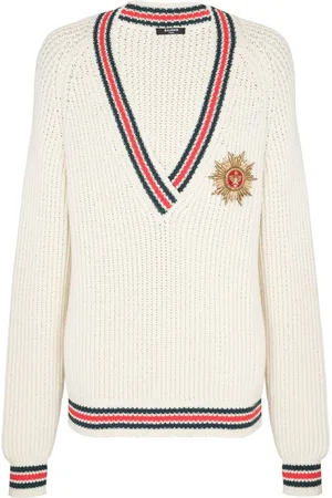 Balmain Pullover mit Logo-Patch