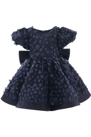 Tulleen Kleid mit Oversized-Schleife