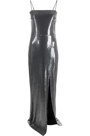 ROTATE Langes Kleid mit Pailletten