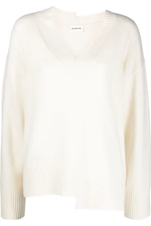 P.A.R.O.S.H. Asymmetrischer Pullover mit V-Ausschnitt