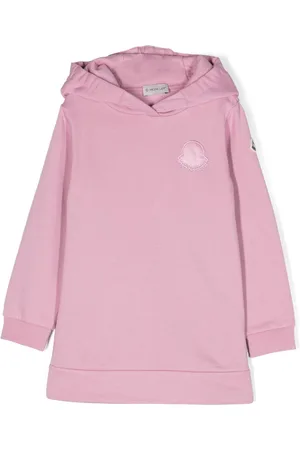 Moncler Kapuzenkleid mit Logo-Applikation