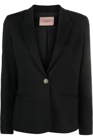 Twin-Set Einreihiger Blazer mit Logo-Knöpfen
