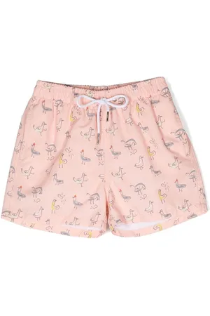 KNOT Parker Badeshorts mit Enten-Print
