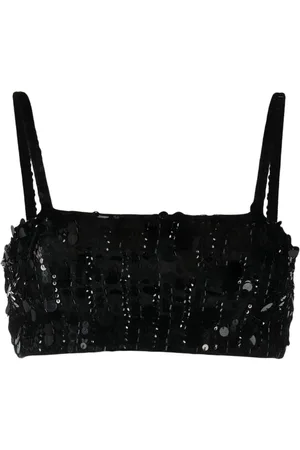 P.A.R.O.S.H. Cropped-Top mit Pailletten