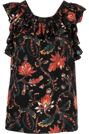 ULLA JOHNSON Bluse mit Blumen-Print