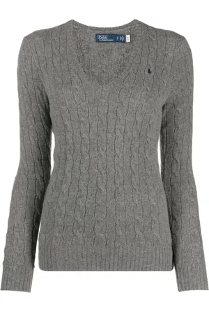 Ralph Lauren Polo Pony Pullover mit Zopfmuster
