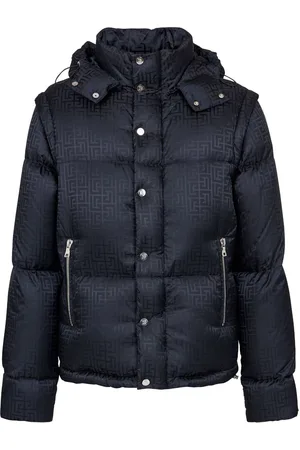 Balmain Gefütterte Jacke mit Jacquardmuster