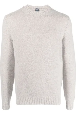 FEDELI Pullover mit Rundhalsausschnitt
