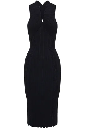 DION LEE Gestricktes Midikleid