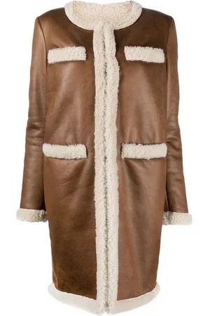 Dsquared2 Mantel auf Faux Shearling