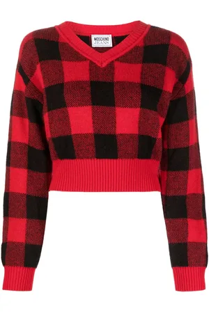 Moschino Pullover mit Check