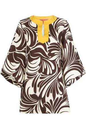 La DoubleJ Kaftankleid mit grafischem Print