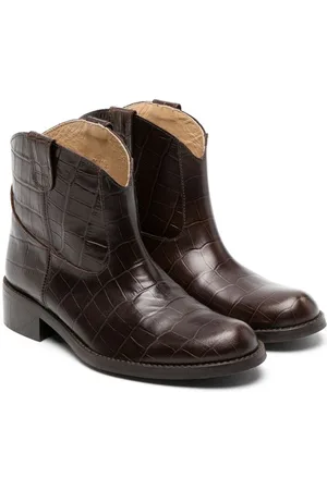 BONPOINT Stiefel mit Kroko-Effekt
