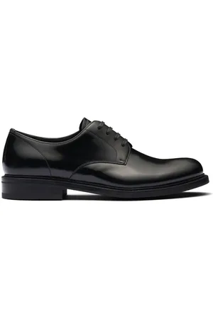 Prada Derby-Schuhe aus gebürstetem Leder