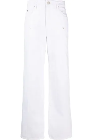 Marant Etoile Halbhohe Straight-Leg-Jeans