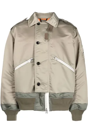 SACAI Bomberjacke mit versetztem Verschluss