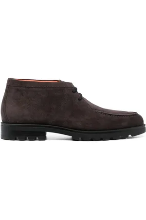 santoni Rock Schnürstiefel aus Wildleder