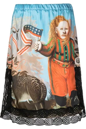 Charles Jeffrey Loverboy Midirock mit Malerei-Print