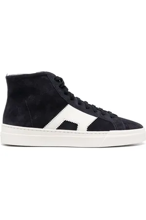 santoni High-Top-Sneakers aus Wildleder