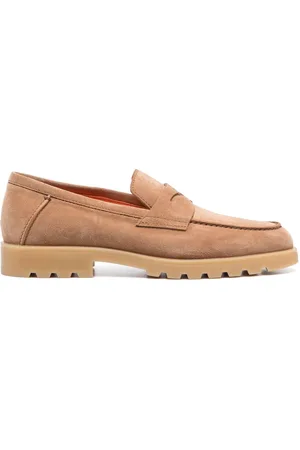 santoni Loafer aus Wildleder