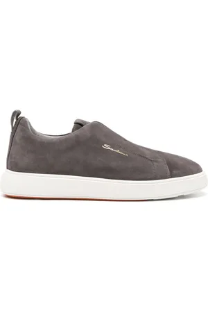 santoni Sneakers aus Wildleder mit Logo