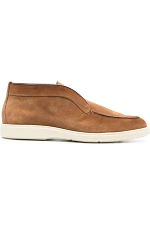 santoni Slip-On-Boots aus Wildleder