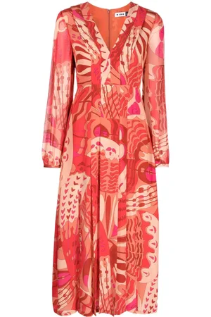 RIXO London Midikleid mit Jacquardmuster
