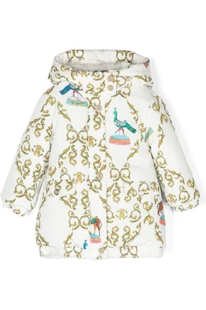 Roberto Cavalli Gefütterter Mantel mit abstraktem Print