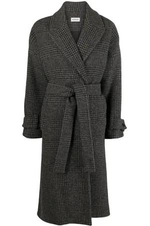 P.A.R.O.S.H. Karierter Trenchcoat mit Gürtel