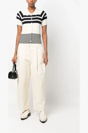 STUDIO NICHOLSON High-Waist-Hose mit weitem Bein