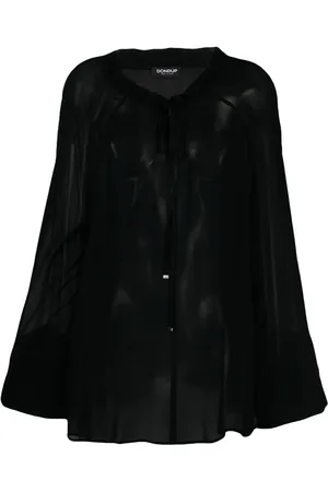 Dondup Transparente Bluse mit Schleife