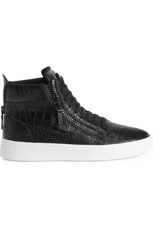 Giuseppe Zanotti High-Top-Sneakers mit Kroko-Effekt