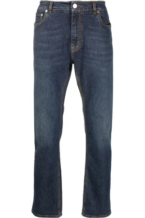 Etro Halbhohe Straight-Leg-Jeans