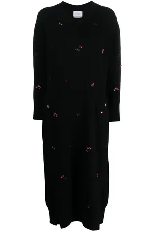 Barrie Kleid mit Stickereien