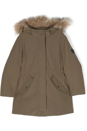 BONPOINT Kapuzenmantel mit Faux Fur