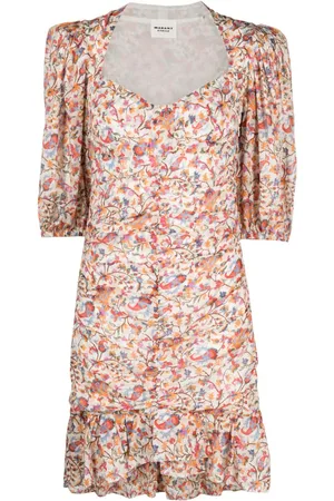 Marant Etoile Lunesa Minikleid mit Blumen-Print