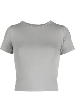 Entire Studios Cropped-T-Shirt mit rundem Ausschnitt