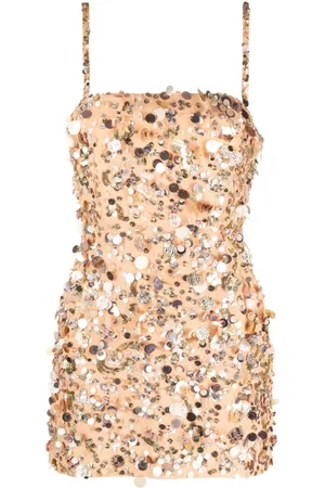 Retrofete Zhuri Minikleid mit Muschelapplikation