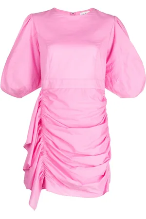 Rhode Kleid mit Drapierung