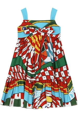 Dolce & Gabbana Trägerkleid mit Carretto-Print